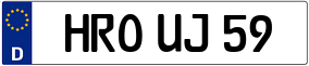 Trailer License Plate